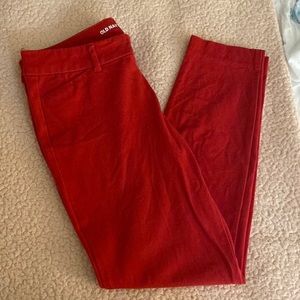Old Navy Red Pixie Pants